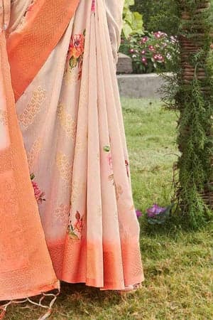 linen-saree-beige-linen-saree-silk-saree-online