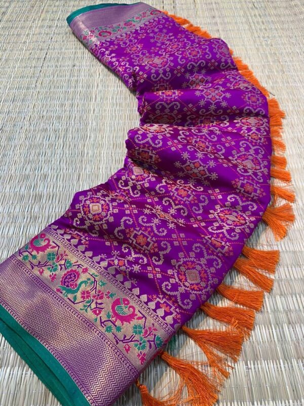 purple patan patola sarees