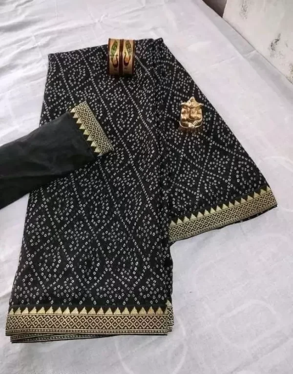 Elegantly Designed Black Saree for Casual & Party Wear